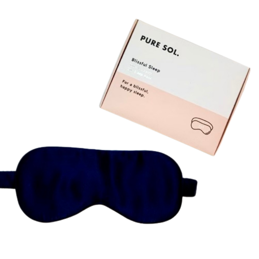 Mulberry Silk Sleep Eye Mask  in black