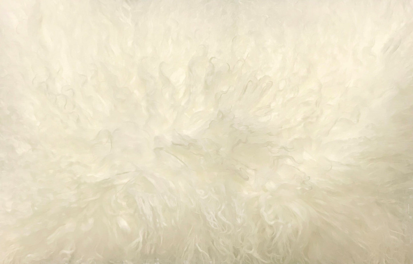24inches Creamy Genuine Tibetan Lamb Fur Pillow with Microsuede