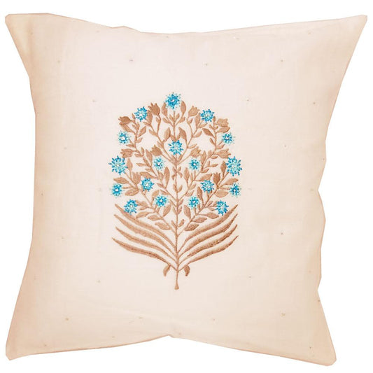 Chanderi Cotton Print Work Premium Silk Fabric Cushion Cover Design