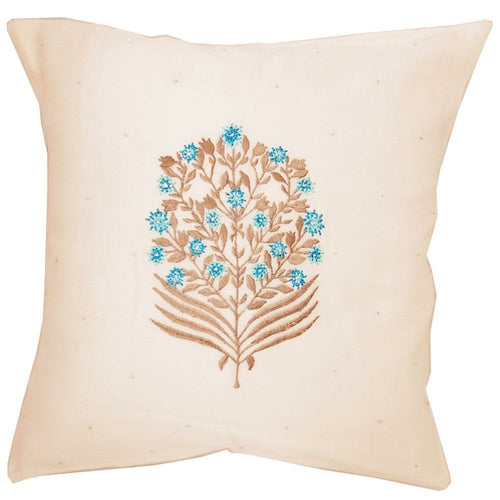 Chanderi Cotton Print Work Premium Silk Fabric Cushion Cover Design
