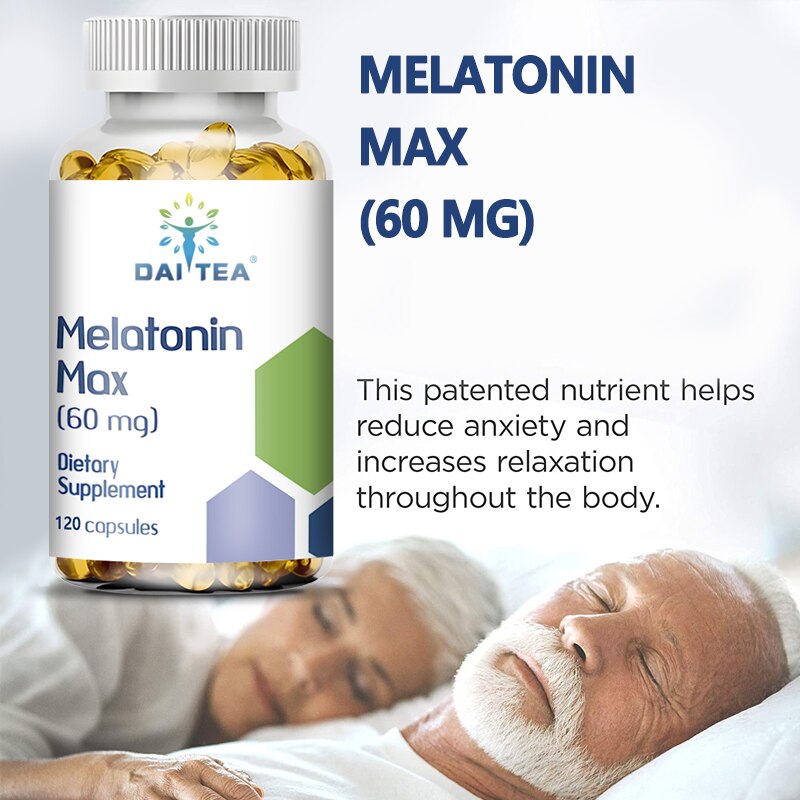 Daitea Melatonin Capsules - Relieve Insomnia, Help Improve Sleep