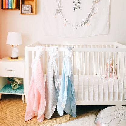 Organic Swaddle Blanket (Sky Design)