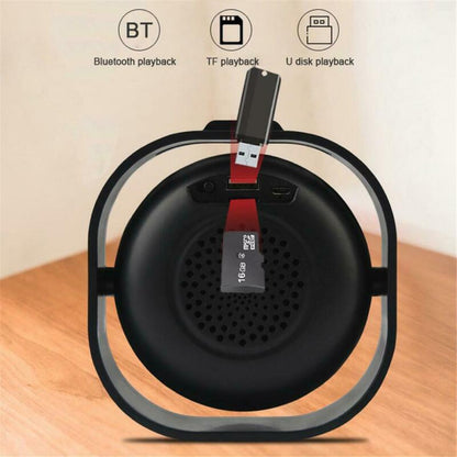 LED Mirror Alarm Clock Portable Bluetooth Speaker