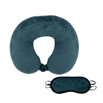 Memory Foam Travel Pillow with Sleep Mask