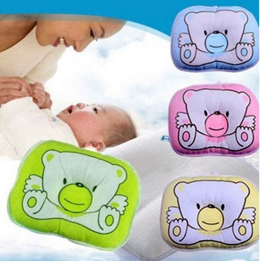 Newborn Infant Baby Bear Pattern Pillow Sleeping