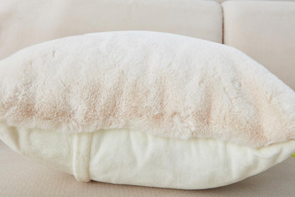 Agnes Luxury Beige Chinchilla Faux Fur Pillow
