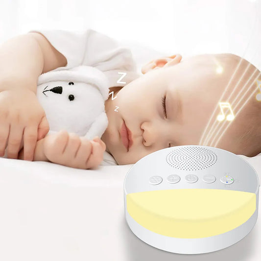 Baby White Noise Machine Kids Sleep Sound Player Night Light Timer