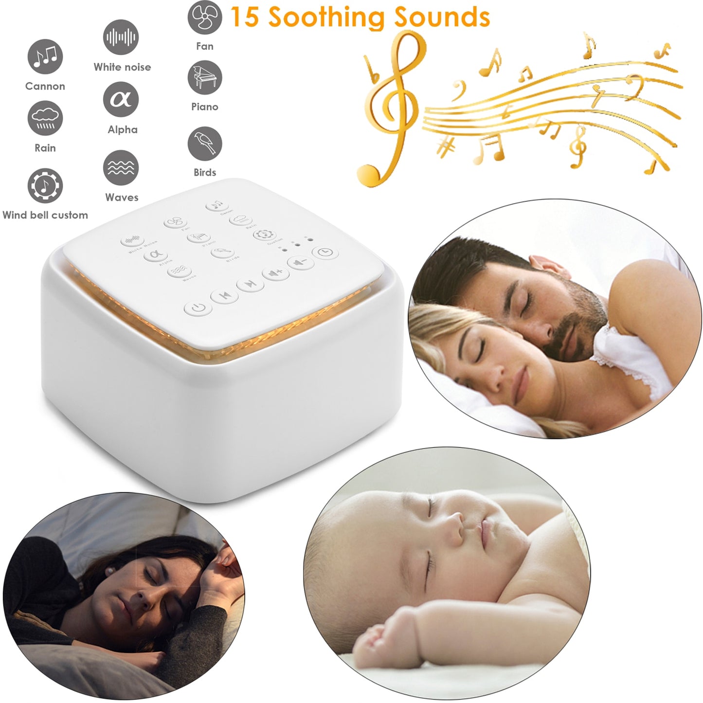Portable White Noise Sleep Sound Machine | White Noise Sound Machine