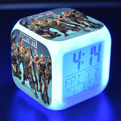 Fortnites Alarm Clock Colorful Flash Touch Lights