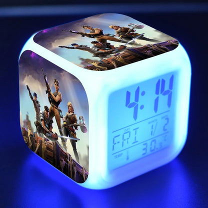 Fortnites Alarm Clock Colorful Flash Touch Lights