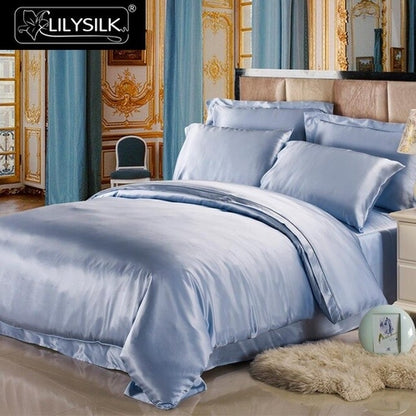 19 Momme Luxury Seamless Mulberry Silk 4 pieces Bedding Set - 1