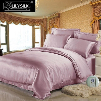 19 Momme Luxury Seamless Mulberry Silk 4 pieces Bedding Set - 1